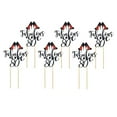 thumbnail image 4 of EHJRE Lady Birthday Cake Toppers 6pcs 10-80 Pattern Decors Celebrating Crafts Cake Black 80, 4 of 9
