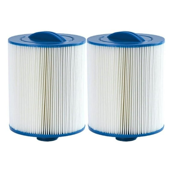 2-Pack Spa Filter Cartridge Compatible with PWW50P3 6CH-940 FC-0359, 1-1/2'' SAE Coarse Thread, 6x8 Inches Hot Tub Filter Replacement for Clean Water