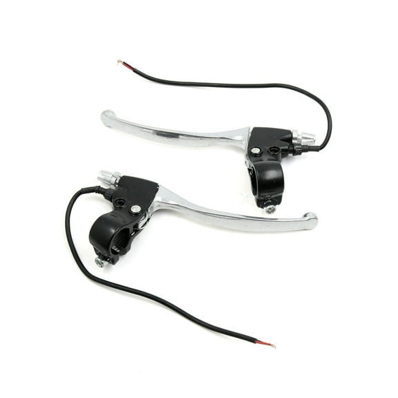 Unique Bargains 2PCS 22mm Silver Tone Aluminum Alloy Motorcycle Handlebar Brake Clutch Levers