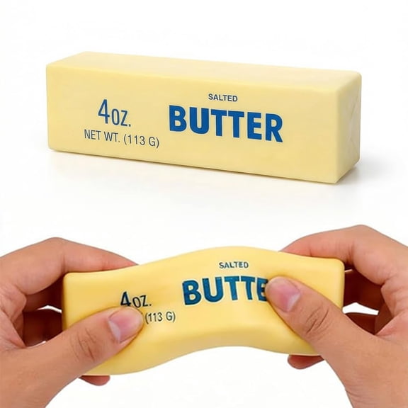 Butter Squishy, 2026 New 5.51x1.57inch Slow Rising PU Stress Relief Tool, Sensory Relaxation for Anxiety & Party Favors