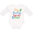 thumbnail image 3 of Inktastic My Auntie Loves Me Nephew Boys or Girls Long Sleeve Baby Bodysuit, 3 of 5