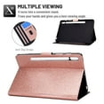 thumbnail image 5 of Galaxy Tab S7 2020 Case, Dteck Glitter Sparkle PU Leather Folio Case Multi-angle View Stand Protective Cover with Card Slots for Samsung Galaxy Tab S7 11 inch 2020 Model SM-T870 T875 T876B, Rosegold, 5 of 6