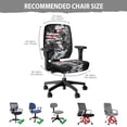 thumbnail image 7 of HELLHERO American Flag Wolf Print Office Chair Covers Slipcover, Soft Rotating Chair Slipcover, Decorative Computer Desk Chairs Cover, 7 of 7