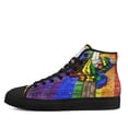 thumbnail image 3 of LGBT Christian Cross High Top Canvas Shoes Sneakers Black Size 10, 3 of 7