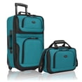 thumbnail image 1 of Juego de equipaje de mano ligero Suitcase U.S. Traveler Rio, 20 unidades, color verde azulado, 1 of 9
