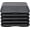 Black-Grey, variant on 16" x 16" High Aerobic Step Aerobics Stepper Platform with 4 Risers | Exercise Workout Stepper, Home Gym Equipment, Fitness Step Platform, Adjustable Aerobic Stepper - Black-Grey