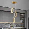 thumbnail image 4 of ZHLWIN 3-Light Pendant Lighting for Kitchen Island LED Dimmable Modern Gold Pendant Lights for Bedroom Hallway Entryway Kitchen Island Light Fixtures, 4 of 6