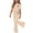 Beige, variant on Girls Clothing Set Teen 2 Piece Outfits Round Neck Oversized Short Sleeve Tops Flare Pants Sets School Loose Gray 11-12 Years
