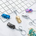 thumbnail image 6 of Metal car key chain ring chain creative men and women small gift small toy car model gift - Golden ice color, 6 of 6
