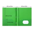 thumbnail image 2 of HOMEIORA Plastic Folders, 3 - Prong 2 - Pocket Poly Folder, Back to School Season Folder, 4 Pack - Multicolor, 2 of 8