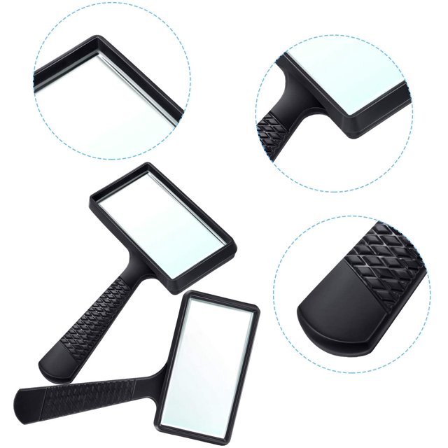 Rectangular Handheld Magnifying Glass (3X Magnification) 鈥?Scratch