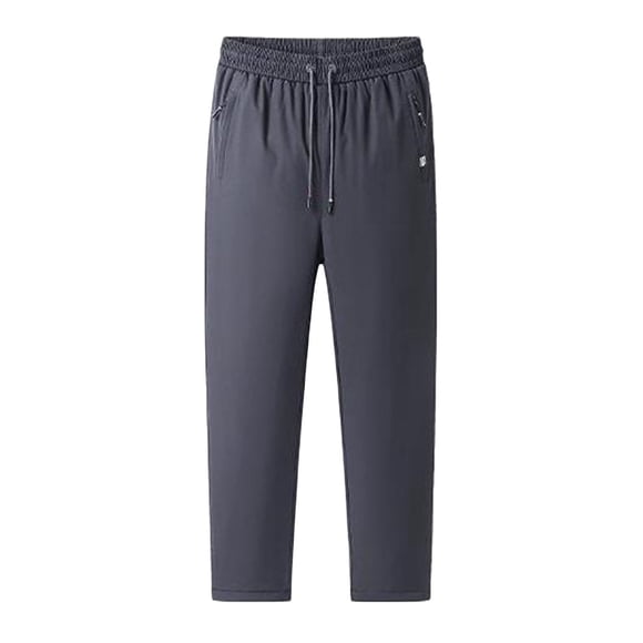 WEAIXIMIUNG Casual Pants for Men Relaxed Fit Stretch Male Winter Casual Warm Windproof Lamb Training Pants