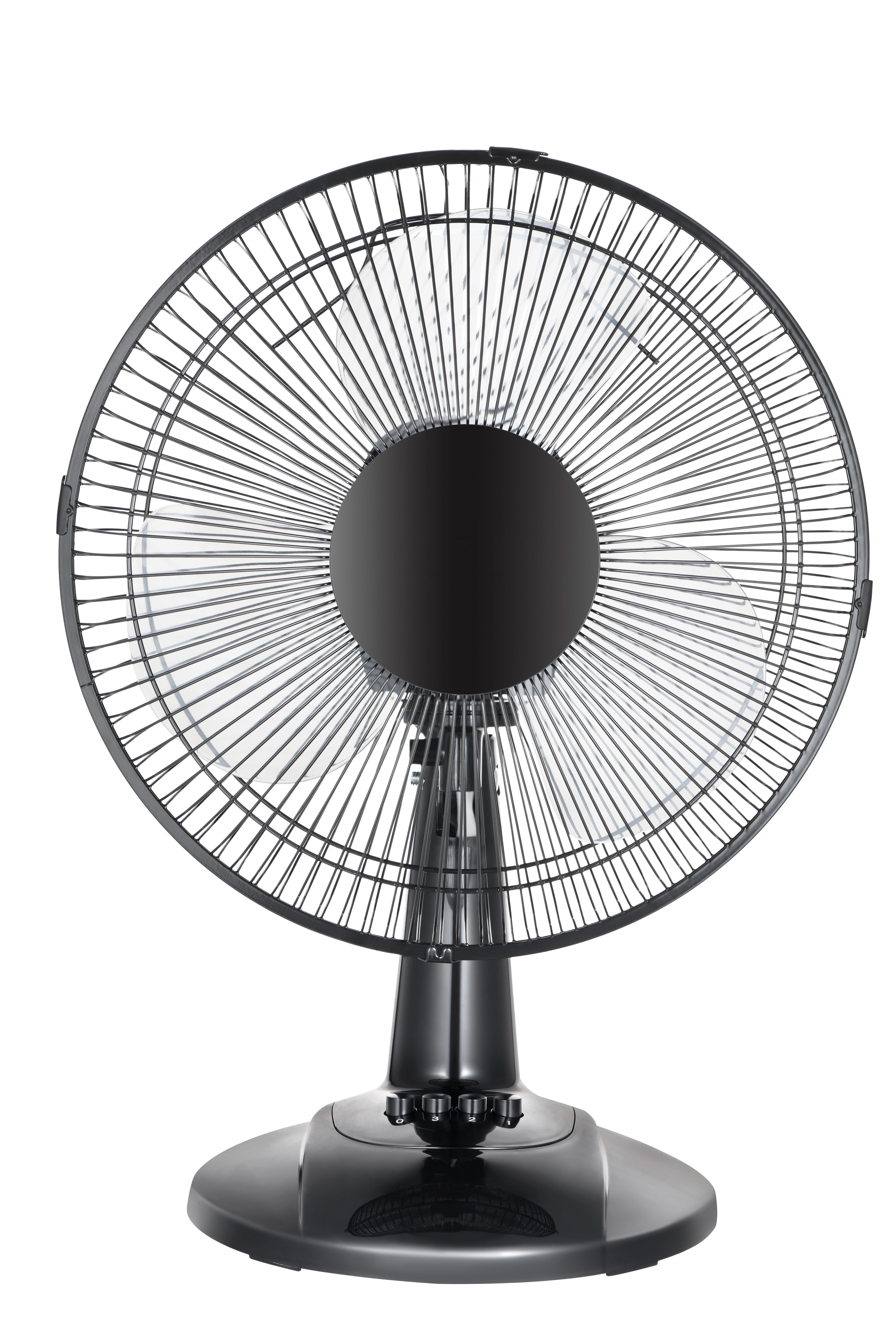 (2 pack) Pelonis 12" Fan Head, Oscillating, Portable Table Fan 3-Speeds, Tilt Head, Black, New, FT30-8MBBV