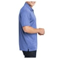 thumbnail image 3 of Yellow Rooster Men's Heather Contender Polyester Polo True Royal Heather XS, 3 of 8