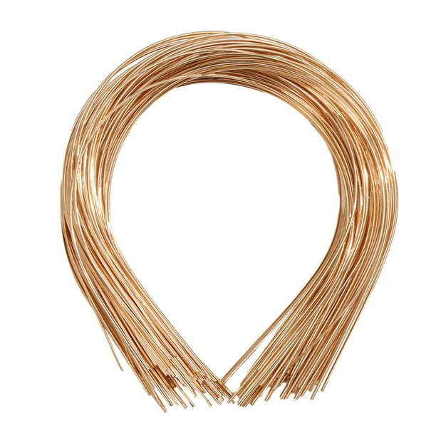 50 Diademas de Metal Liso Salvador Aro para el Pelo Accesorios Manualidades Oro Diademas en Blanco