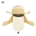 thumbnail image 3 of Opolski Unisex Sun UV Protectiom Mesh Bucket Hat Detachable Neck Face Flap Boonie Hat, 3 of 8