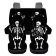 thumbnail image 7 of Pzuqiu Bone Skeleton Car Seat Covers Set Breathable Universal Full Surround Front Back Auto Seat Cover Easy to Install Front and Rear Split Bench Seat Covers for Cars for Most Cars Trucks, 7 of 7