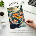 thumbnail image 3 of FORMRS Acrylic Clipboard with Low Profile Clip Standard A4 Letter Size, 12.5" x 9", Colorful Goldfish, 3 of 8