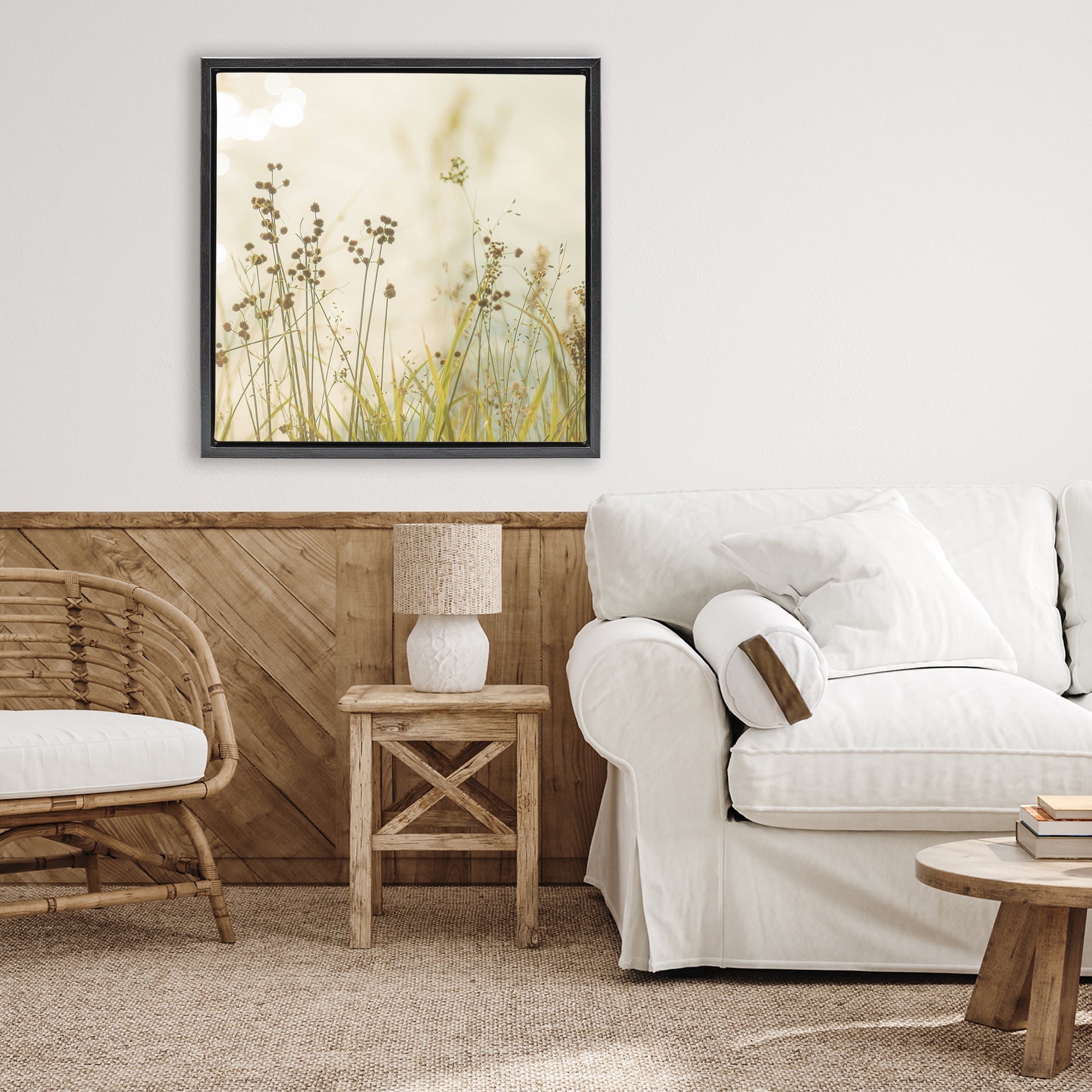 Stupell Industries Country Afternoon Walk Black Framed Floater Canvas Wall Art, design by Erin Marie