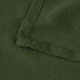 thumbnail image 6 of BNM Classic Cotton Textured Chevron Woven Blanket, King, Forest Green, 6 of 12