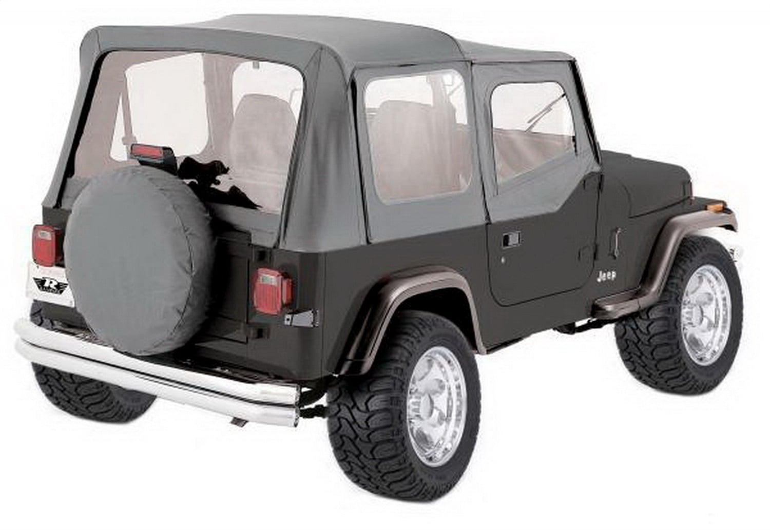 Rampage Products 68111 Complete Soft Top With Frame Hardware For