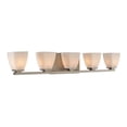 thumbnail image 1 of Kalco Lighting Huntington 33" 5-light Glass Bath Vanity in Satin Nickel, 1 of 3