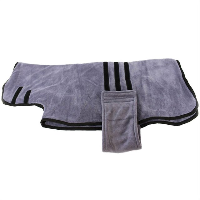 Dog Bathrobe Towel Soft Super Absorbent Bath Robe Drying Moisture Pajamas For Dog New