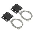 thumbnail image 1 of Unique Bargains Magnetic Reed Switch, 2 Pack NO Wired Magnetic Contact Switch, Black, 1 of 5