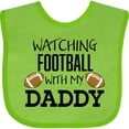 thumbnail image 3 of Inktastic Watching Football with My Daddy Boys or Girls Baby Bib, 3 of 4