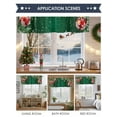 thumbnail image 6 of Winter Christmas Valances for Windows, 54 x 18in, Red Ball Ribbon Snowflake Pine Branch Rod Pocket Kitchen Valance Curtain Light Filtering Window Treatments for Living Room Bedroom, 1 Panel, 6 of 7