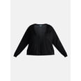 thumbnail image 5 of Terra & Sky Women’s Plus Lightweight Snug Cardigan with Long Sleeves, Sizes 0X-5X, 5 of 5