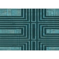 thumbnail image 1 of Ahgly Company Machine Washable Indoor Rectangle Transitional Deep Teal Green Area Rugs, 6' x 9', 1 of 7