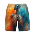 thumbnail image 4 of Lsque Mens Swim Trunks Surreal Body Art Pattern - Bathing Suit Compression Liner - Beach Swim Shorts Swimwear - (S-3XL) - Stretch Quick Dry -3X-Large, 4 of 9