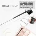 thumbnail image 4 of Tineasur 2Pcs Portable Eyebrow Brush with Stainless Steel Eyelash Comb Dual Ended Black, 4 of 8