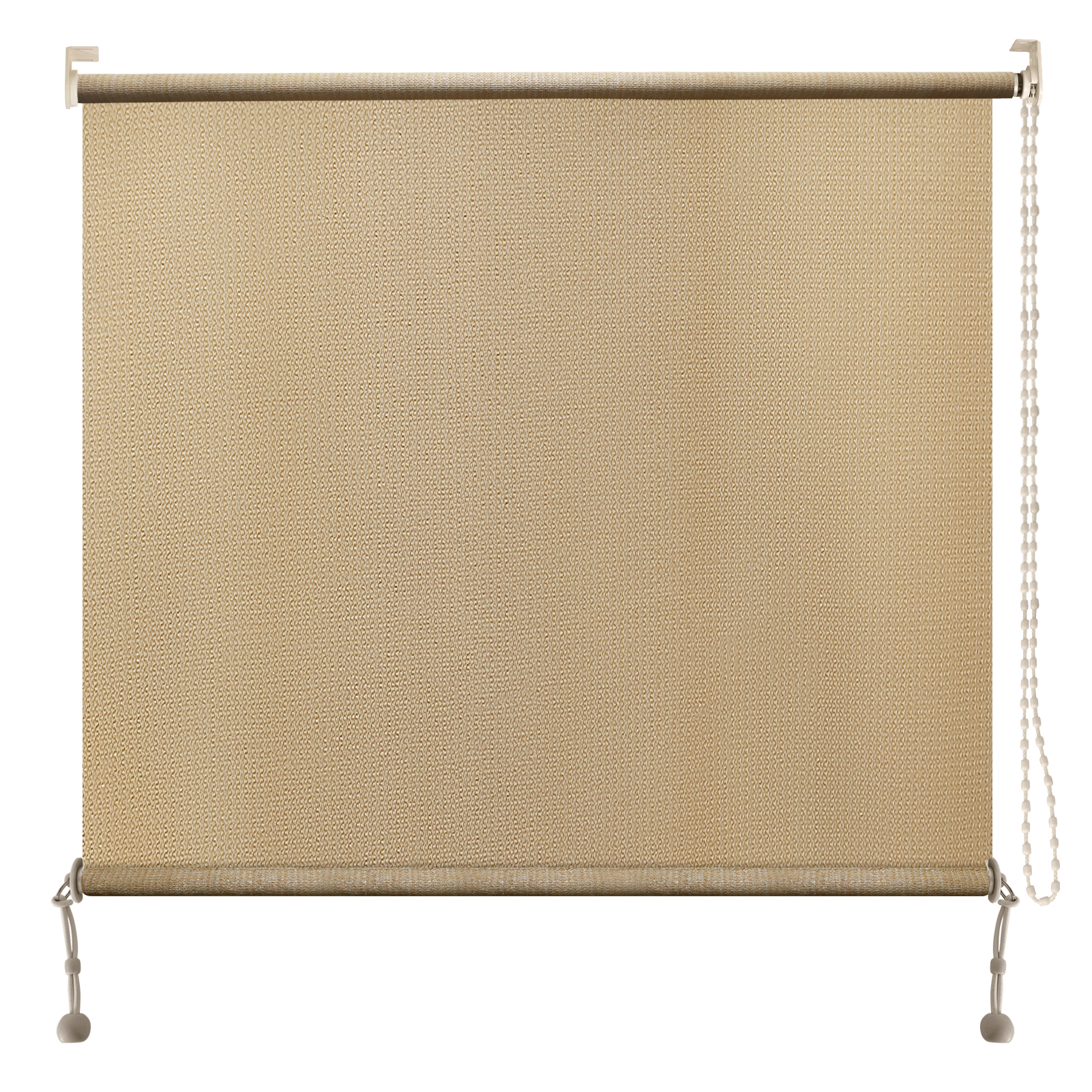 Shade&Beyond Outdoor Patio Blinds Roll Up Shade Fabric (8'W X 8'L