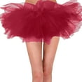 thumbnail image 2 of 6 Layered Tutu Mini Gown Skirt for Women - Classic Ballet Fashionable Skirt for Dance and Hot Pink,S, 2 of 4