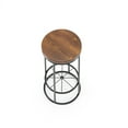 thumbnail image 5 of Furniture of America Cera Round Barstools - Set of 2, Toasted Barnwood, 5 of 9