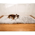 thumbnail image 5 of PupRug by Paw.com Runner Faux Fur Memory Foam Dog Bed - Rectangle Grey, 5 of 9