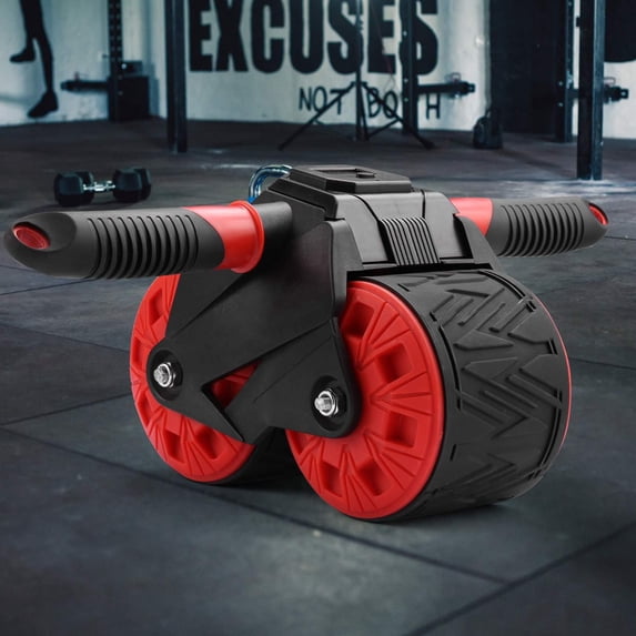4 Wheels Abdominal Exercise Roller Trainer Strength Training Fitness Equipment J02E