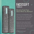 thumbnail image 3 of Facesoft Mini Towels Charcoal Detox, Sweat Towel, Gym Towels, Active, 3 Pc, 3 of 8