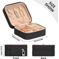 thumbnail image 4 of Coolnut Valentine's Day Travel Jewelry Case,Love Heart Balloon Portable Small Jewelry Box, Necklace Earrings Travel Jewelry PU Leather Box for Women Girl Women Gifts, 4 of 7