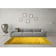 thumbnail image 3 of Ahgly Company Machine Washable Indoor Rectangle Persian Yellow Traditional Area Rugs, 8' x 12', 3 of 4