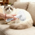 thumbnail image 4 of Cat Steam Brush, 2 Spray Nozzles for Shedding & Grooming, Self-Cleaning Brushes for Cats & Dogs, Pet Hair Removal Tool with Release Button(White), 4 of 6