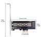 thumbnail image 3 of M.2 NGFF SSD conector NVMe PCIE convertidor de disco duro compatible con 2230 2242 2260 2280, 3 of 4