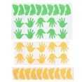 thumbnail image 1 of 20 pares de pegatinas adhesivas estampadas a mano Sigina de piso Footprint Decal de pared para guardería aula, 1 of 6