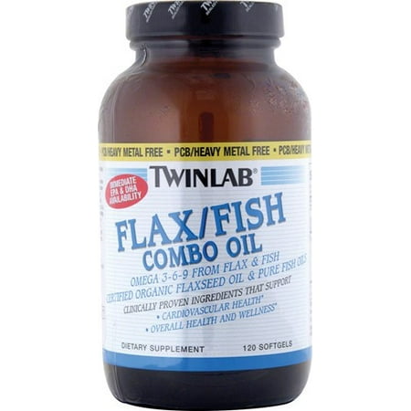 Twinlab Flax/Fish Combo Oil Dietary Supplement Softgels