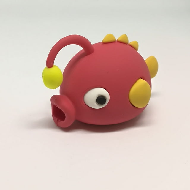 Funda protectora para cable de datos, protector de cable con forma de animal mordido y dibujos animados
