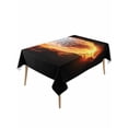 thumbnail image 2 of Golf Ball Tablecloth Rectangle Table Cloths 54x108, Waterproof Tablecloth Outdoor Table Cloth, Sport Modern Glowing Burning Classic Art Washable Table Cover for Kitchen Dinning Party, 2 of 8