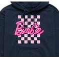 thumbnail image 2 of Barbie - Barbie Logo Checkered - Adult Pullover Hood, 2 of 4