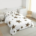 thumbnail image 3 of Homewish Boys Girls Stars Print 3 Pieces Queen Comforter Set,Animal Leopard Print Ultra Soft Bedding Sets,Cartoon Cheetah Print Bedding Comforter Set Breathable,Breathable Home Decor,Reversible, 3 of 8